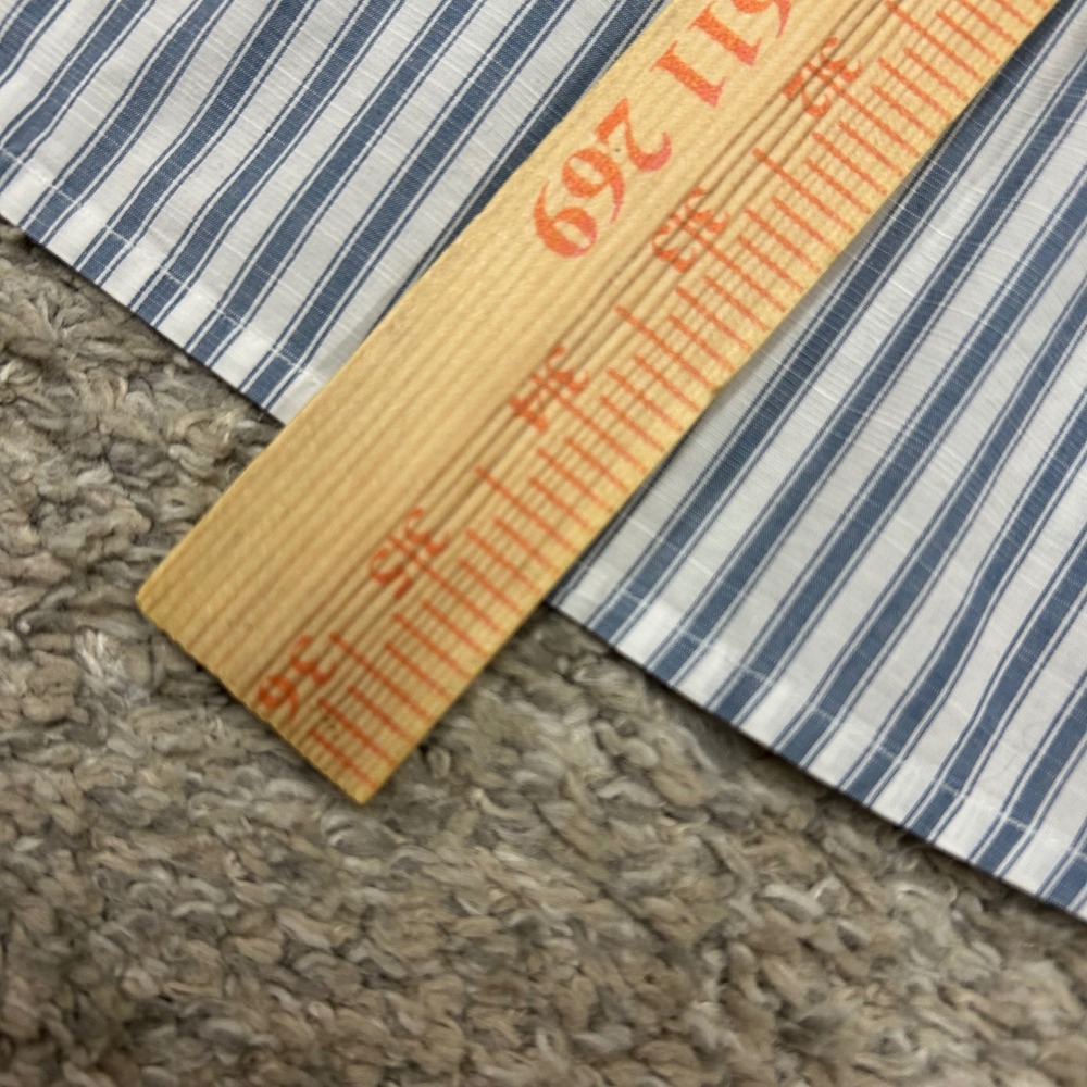 Tommy Bahama Button Down Shirt 4XLB Blue Stripe IslandZone Long Sleeve 4XB FLAW - Picture 3 of 8
